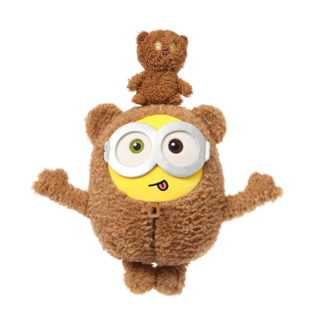 MINISO 10" Minions Stuffed Animals Plush Toys (Kevin) Kawaii Soft Cute Sleeping Plushies Bedding Pillow for Kids Toddler Toys Boys Girls