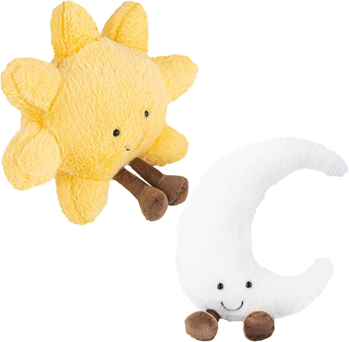 Sun and Moon Plush, 12" Sun Pillow Moon Pillow 2PCS Soft Plush Toy