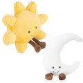 Sun and Moon Plush, 12" Sun Pillow Moon Pillow 2PCS Soft Plush Toy