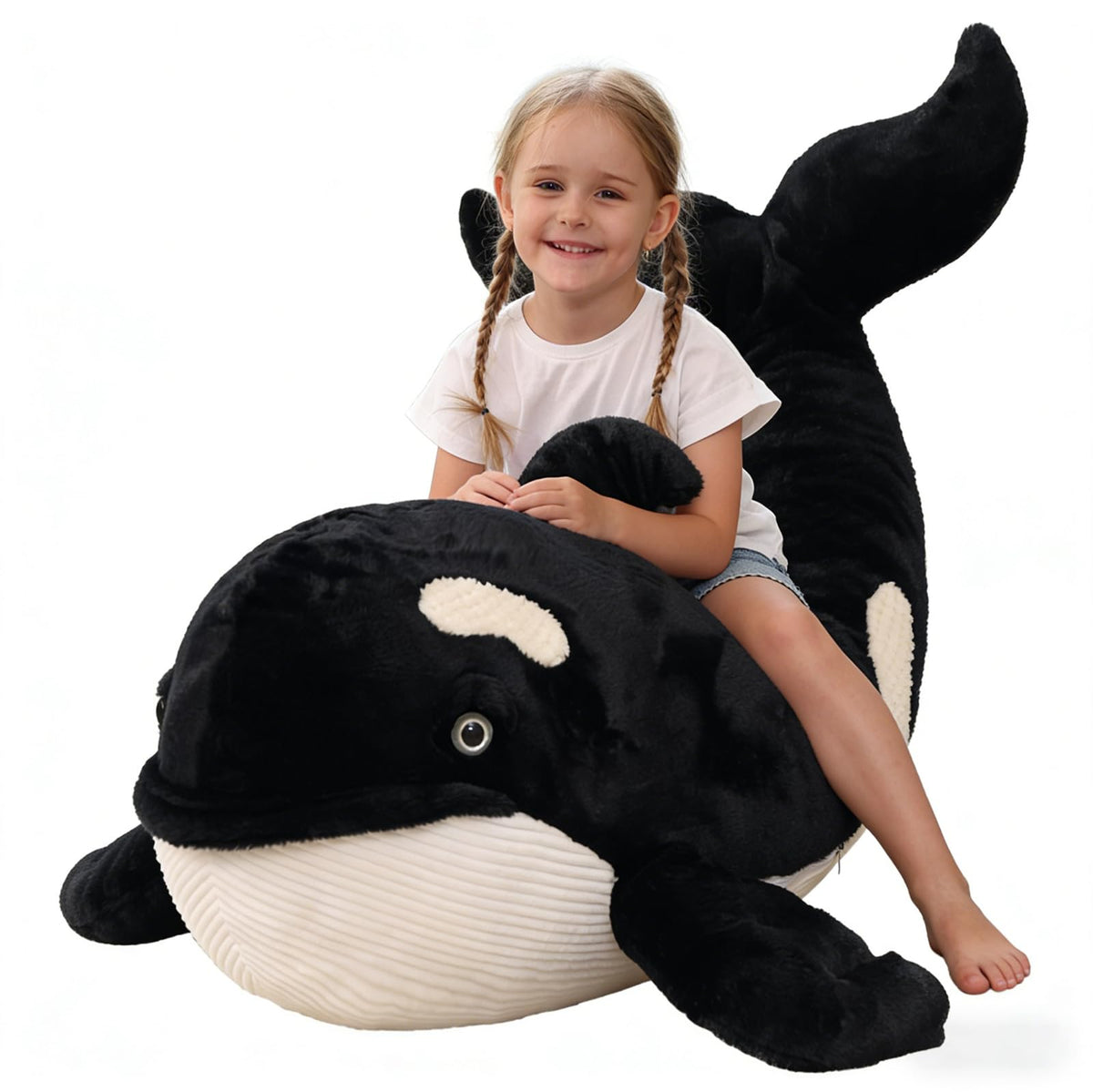 MorisMos 33Inch Giant Blue Sea Turtle Stuffed Animal, Large Turtle Plush Pillow, Soft Ocean Animal Plush Toy for Kids, Big Turtle Plushie for Bed Sofa Room Decor, Birthday Gift