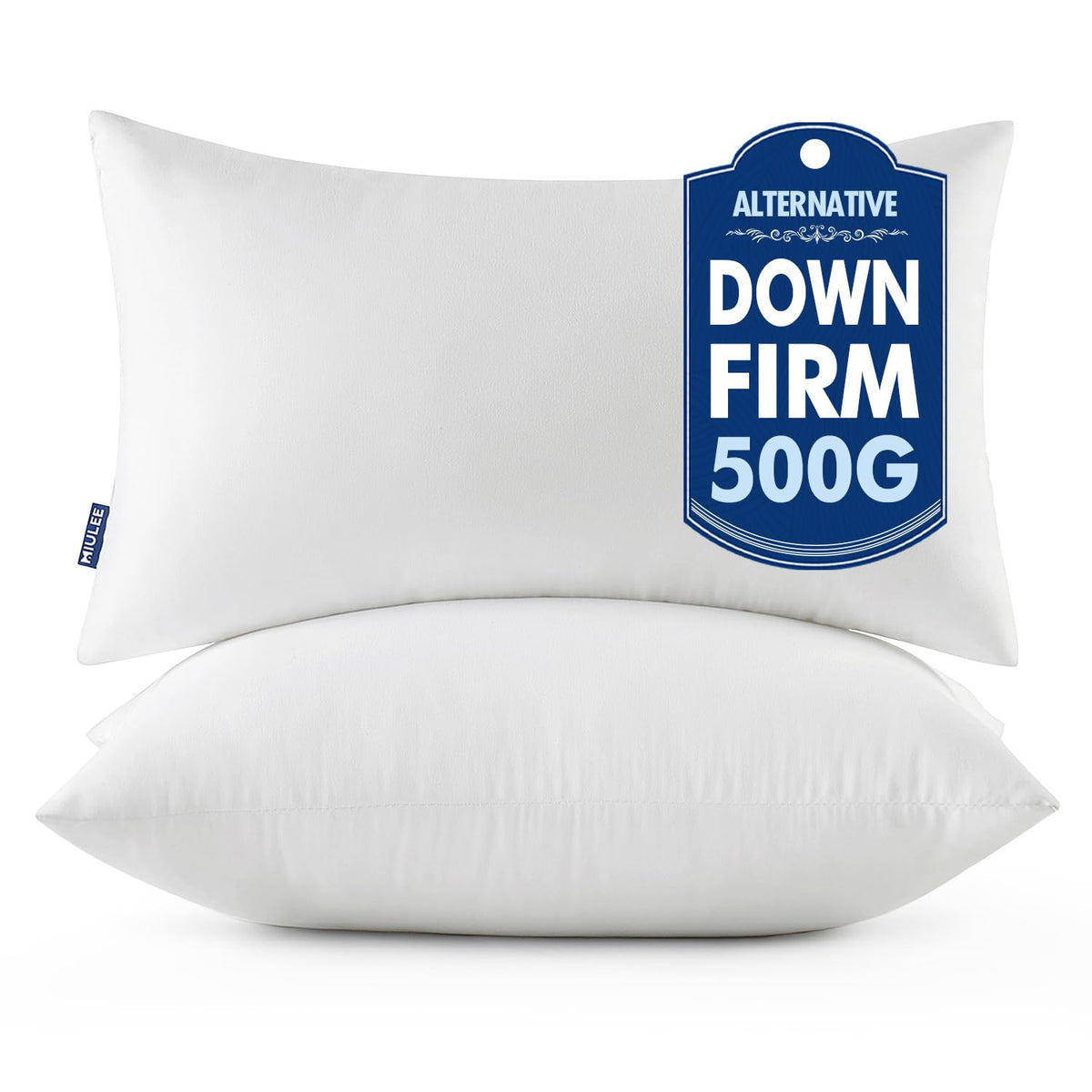 MIULEE 18x18 Throw Pillows Inserts 2 Pack, Decorative Pillows for Couch Bed