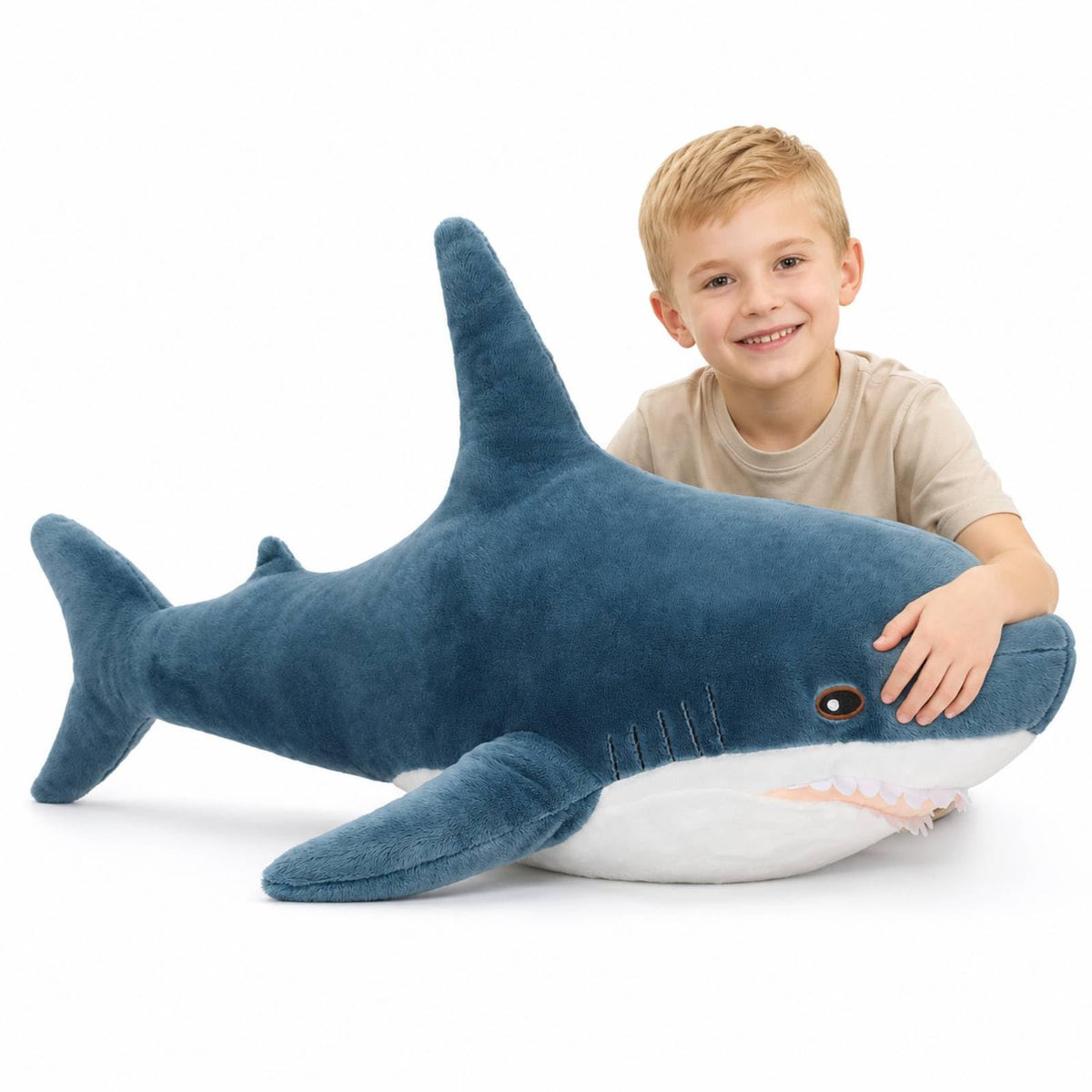 MorisMos 33Inch Giant Blue Sea Turtle Stuffed Animal, Large Turtle Plush Pillow, Soft Ocean Animal Plush Toy for Kids, Big Turtle Plushie for Bed Sofa Room Decor, Birthday Gift