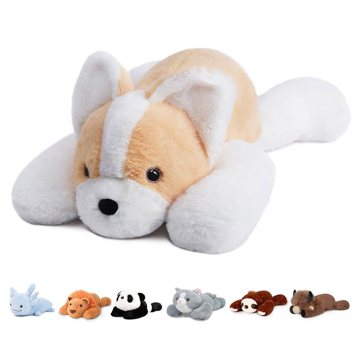 Niuniu Daddy Weighted Stuffed Animals, 25 in 5 lbs, Axolotl Calming Plush