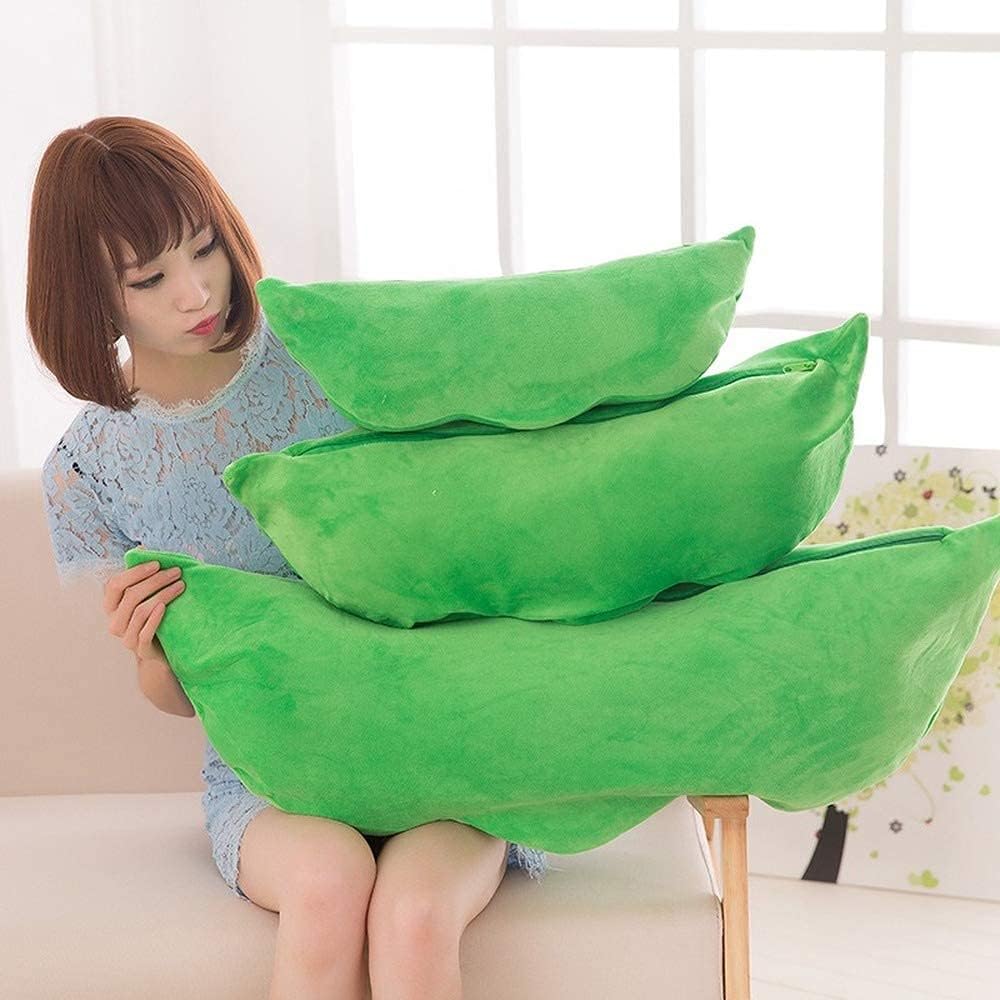 AOQI Peas in A Pod Plush Squishy Hug Pillow Gift Green Beans 15.7in