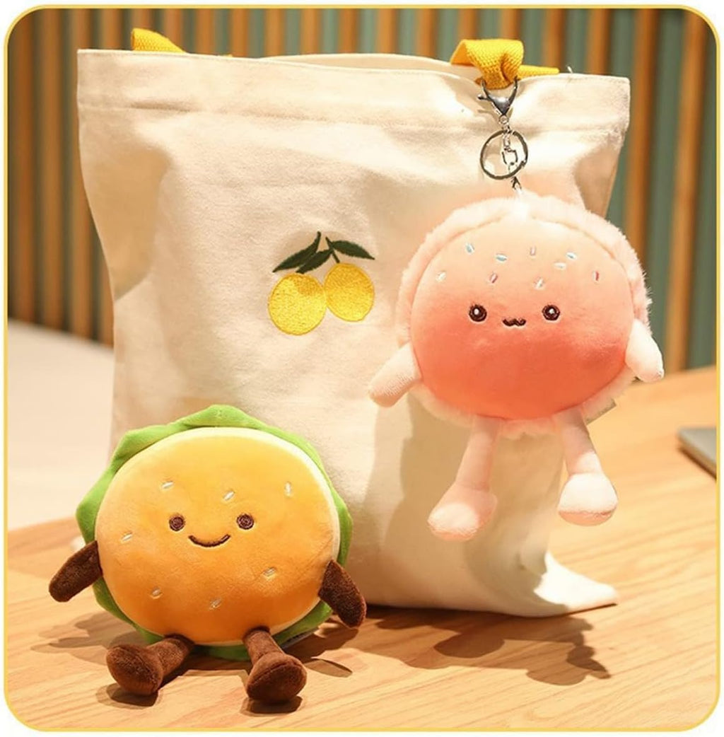 Goylmc Hamburger Plush Toy - Hamburger Stuffed Toys - Cute Food Plush Pillow - Room Decor Holiday Birthday for Kids Boys Girls (6")