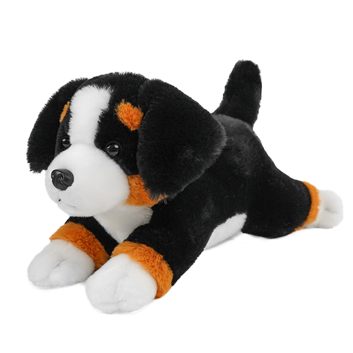 Golden Retriever Stuffed Animal Lying Fluffy Dog Plush Toy Long Hair Puppy Hugging Pillow Sleeping Buddy for Infant Baby Toddler Kids Couch Bed Accents 14 Inch