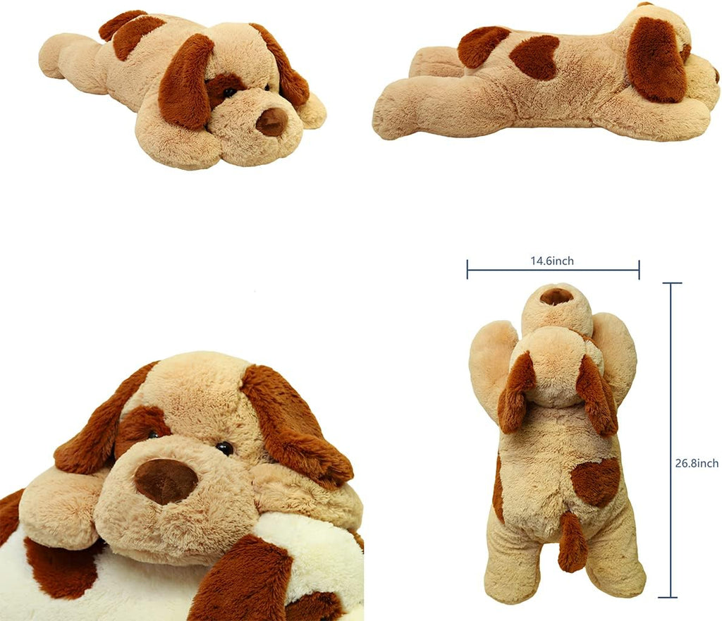 YESGIRL 26.8 inch 5 lbs Dog Weighted Stuffed Animals, Plush Toy Pillow Gift