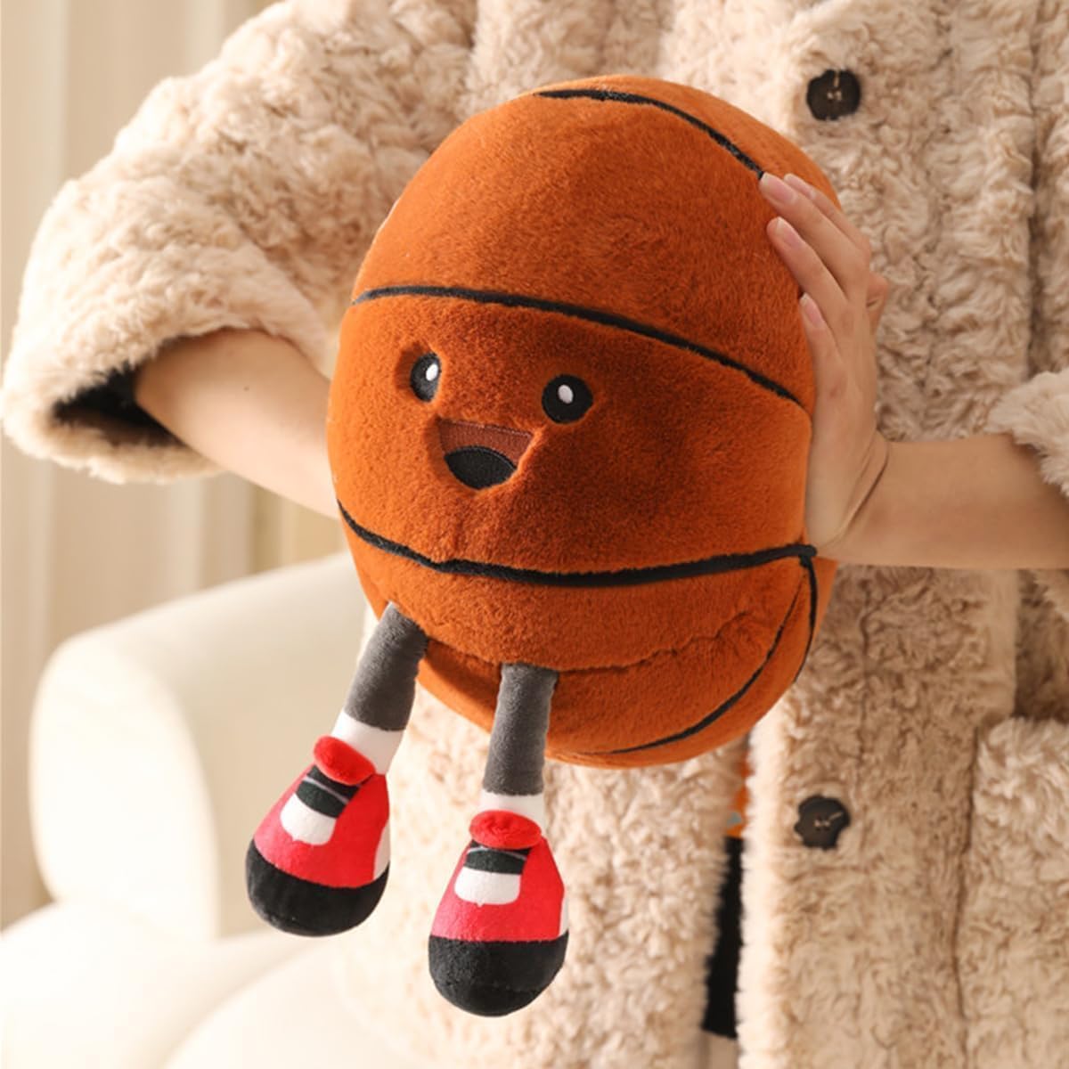 Basketball Plush Pillow, Cute Plushies, Squishy&Huggable Stuffed Plush Toy