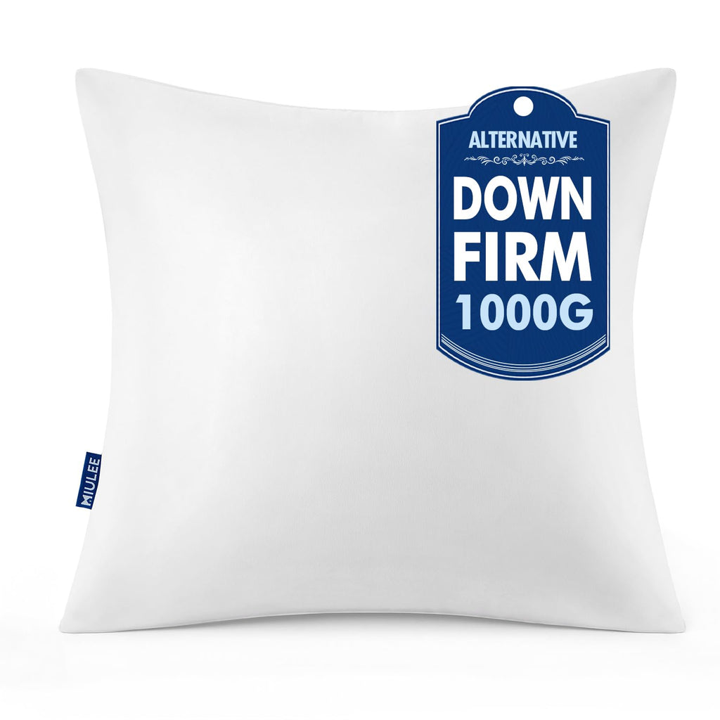 MIULEE 18x18 Throw Pillows Inserts 2 Pack, Decorative Pillows for Couch Bed