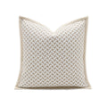 Croker Horse 20x20'' Inches Throw Pillow Cushion Cover - Grid Pattern Chenille Jacquard Embroidery Luxury Modern Style Couch Sofa Pillow for Living Room Bedroom