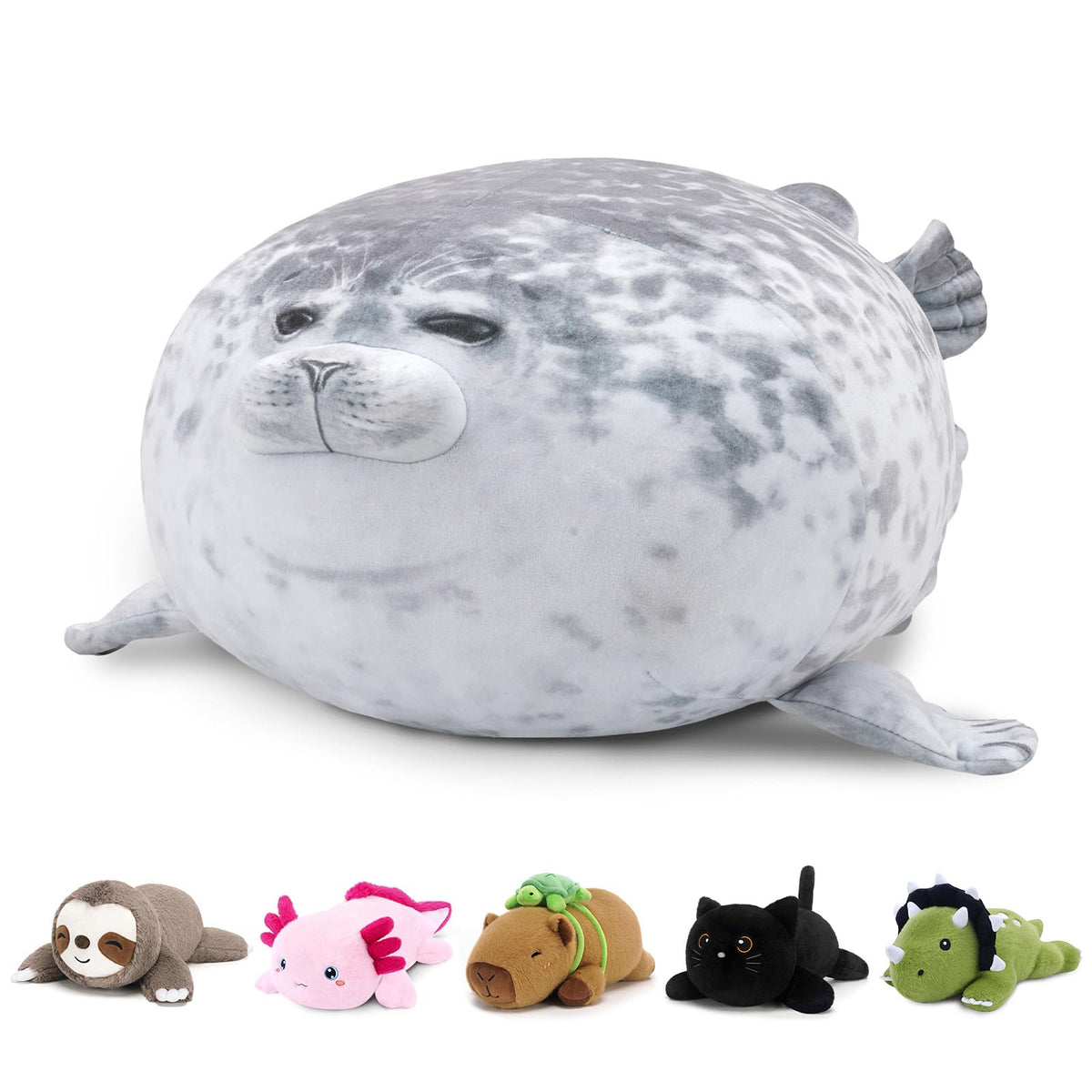 SQEQE Weighted Stuffed Animals Capybara Plush, Weighted Capybara Stuffed Animals with Turtle Backpack, Soft Pillow Toy for Kids Adults, Birthday Present & Valentines Gifts 9.8 Inch, 0.8 Lb