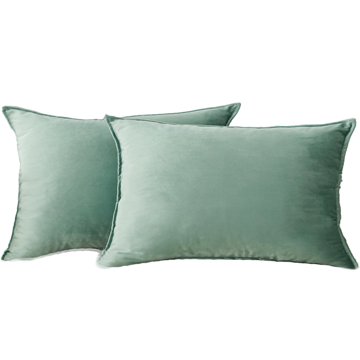 Velvet Navy Blue Throw Pillow Covers 18”x18”Pack of 2 Soft Decorative