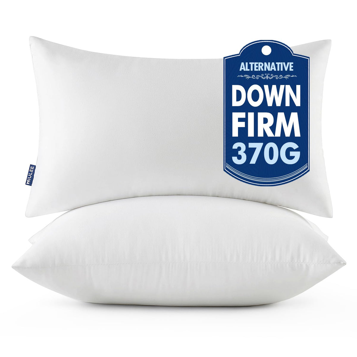 MIULEE 18x18 Throw Pillows Inserts 2 Pack, Decorative Pillows for Couch Bed
