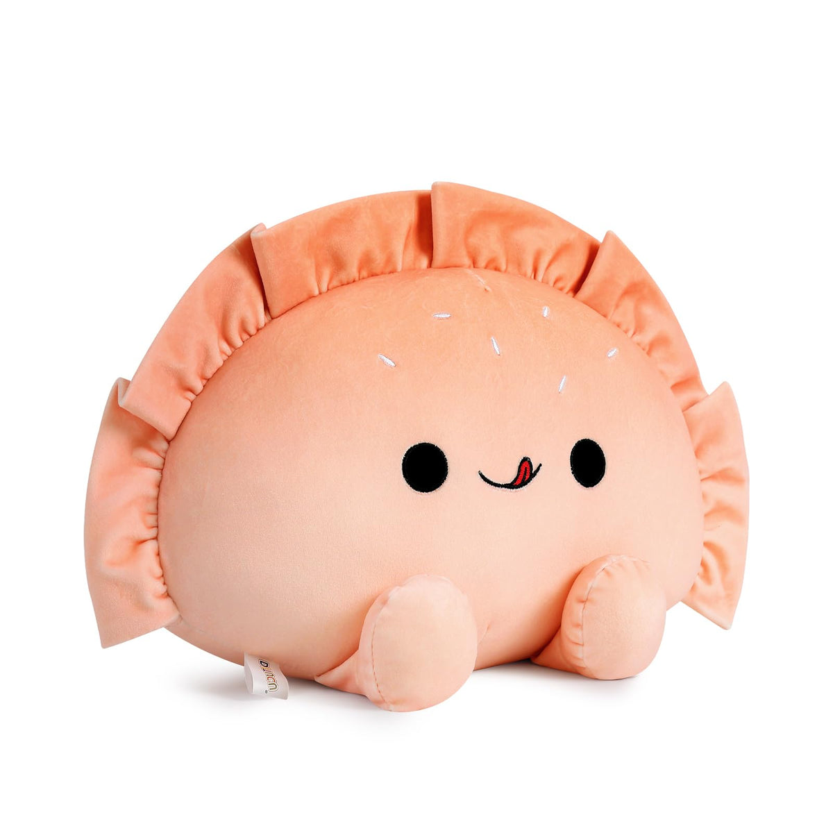 Ditucu Cute Pierogi Pillow Dumpling Plush Funny Food Soup Stuffed Animal Plushies Toys Soft Hugging Gifts for Kids White 8 inch