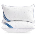Atarashi 18 x 18 Outdoor Pillow Inserts (Pack of 2)- Waterproof Firm and Fluffy Square Throw Pillows - Decorative Pillow Forms for Couch Sofa Bed Patio Furniture - White