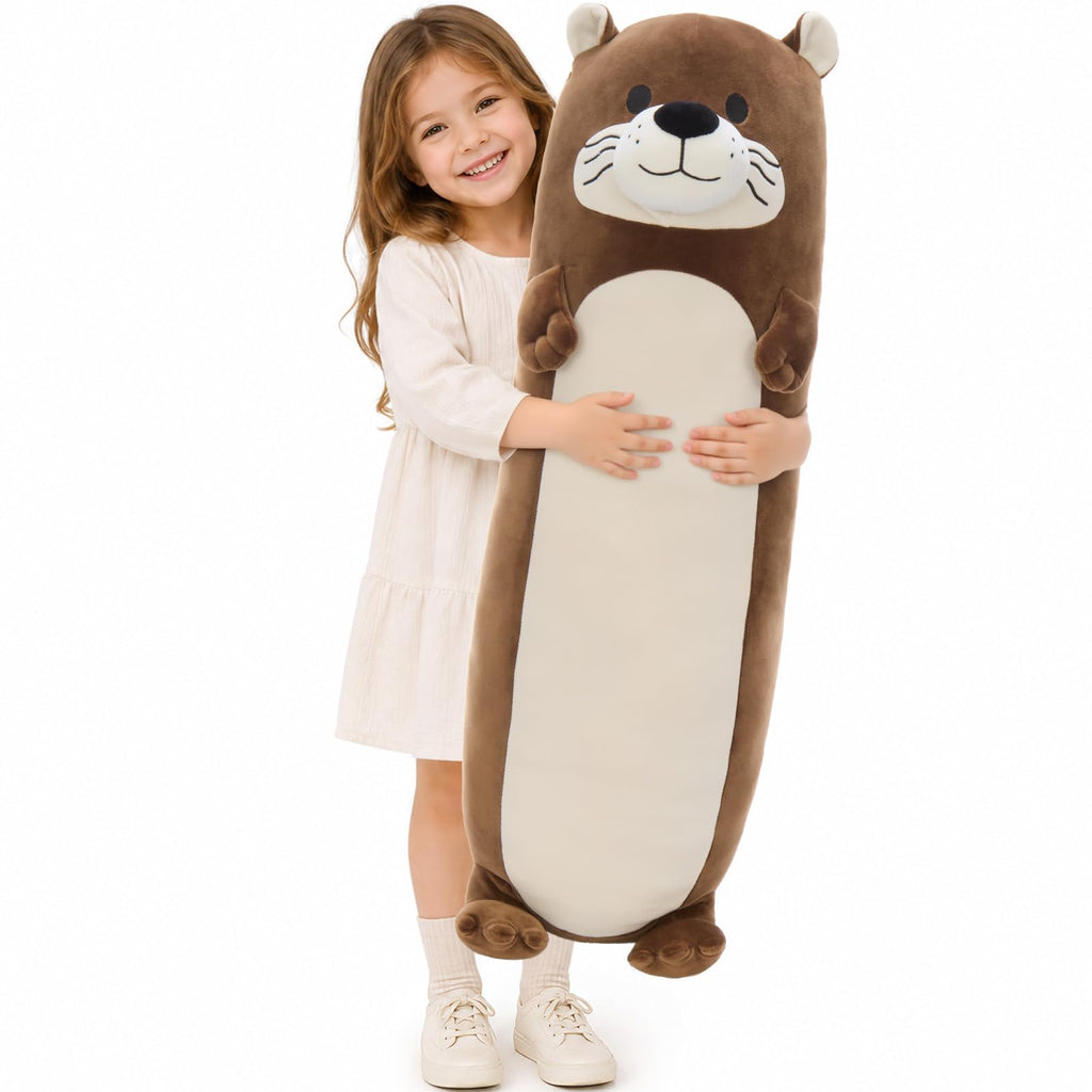 Tezituor 30.5 Inch Red Panda Plush Stuffed Animal Pillow, 2.55 Lbs Heavy Soft Cuddly Hug Pillow Toy for Kids Girls Boys, Cute Birthday Gift for Sleeping and Cuddling
