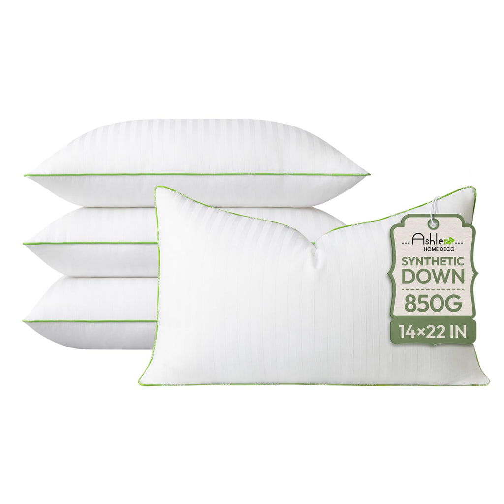 Ashler Synthetic Down Pillow Inserts, 20x20, Set of 2