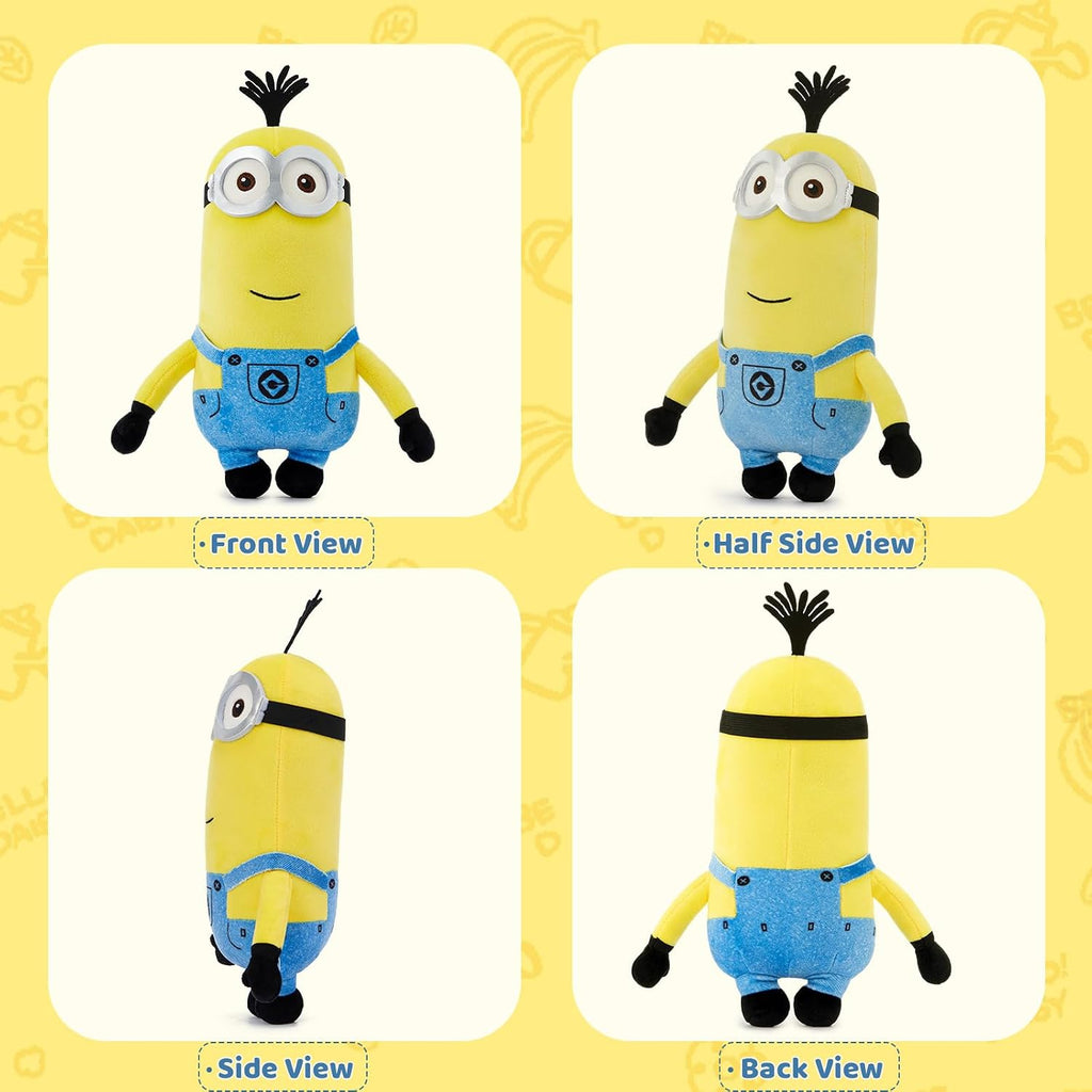 MINISO 10" Minions Stuffed Animals Plush Toys (Kevin) Kawaii Soft Cute Sleeping Plushies Bedding Pillow for Kids Toddler Toys Boys Girls