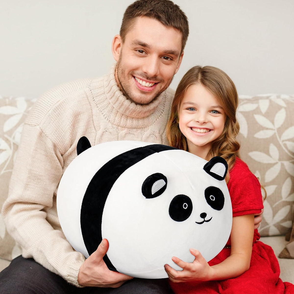 Wepop Giant Panda Stuffed Animal 20in - Cute Panda Plush, Cuddle Plushies Pillows Plush Toy Gifts for Kids and Adults