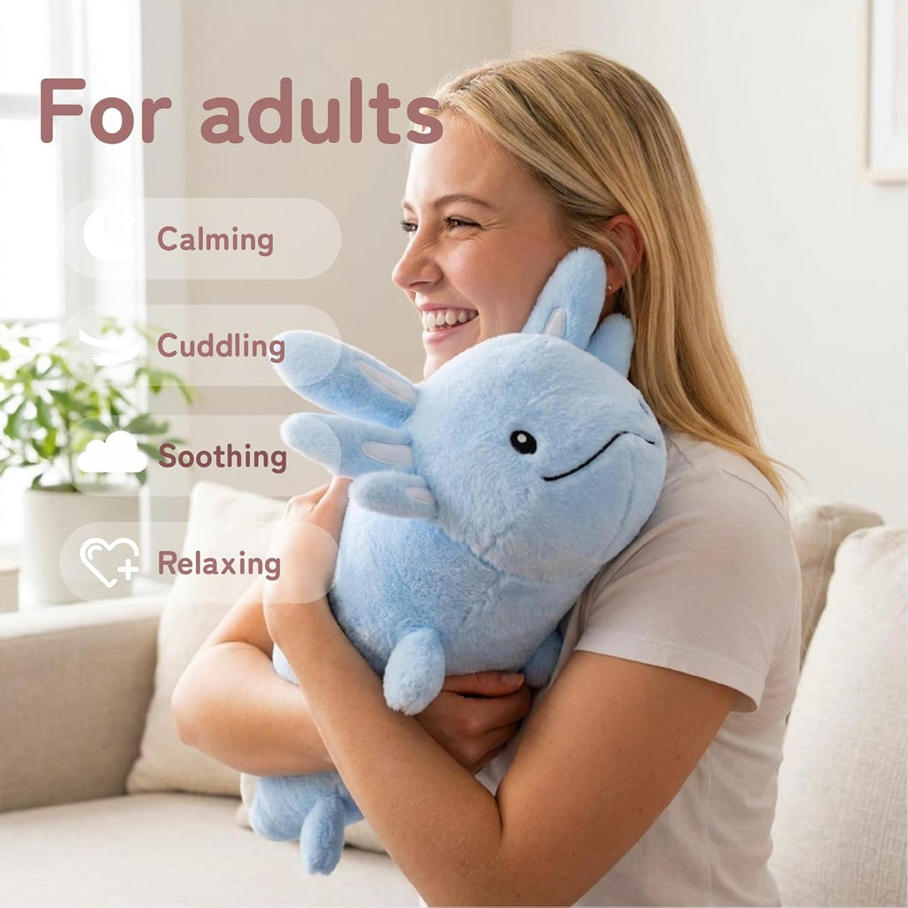 Niuniu Daddy Weighted Stuffed Animals, 25 in 5 lbs, Axolotl Calming Plush