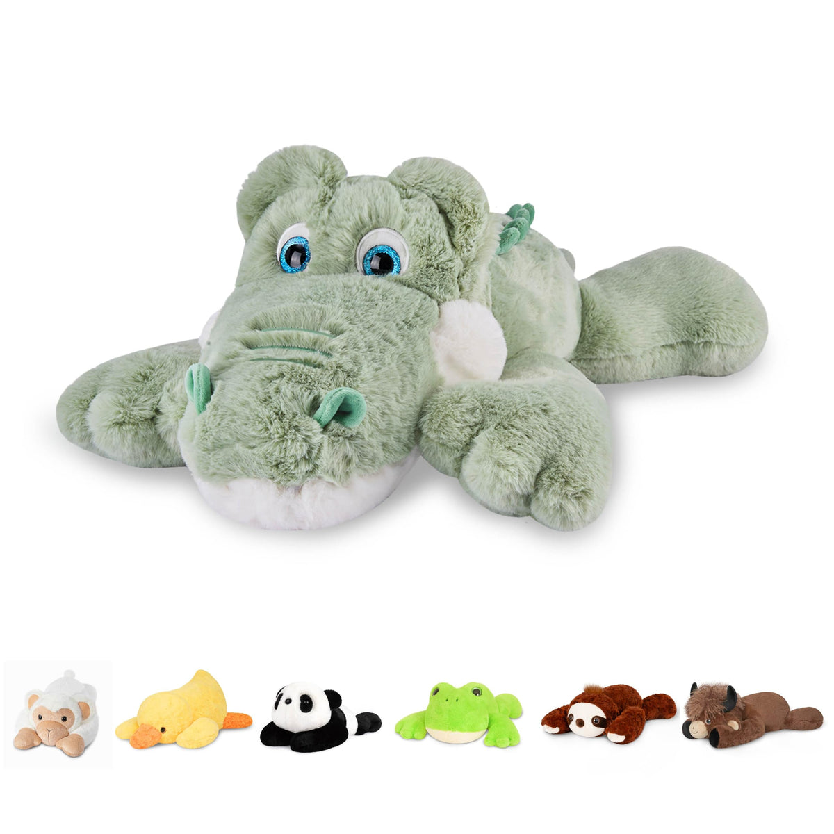 Niuniu Daddy Snow Leopard Weighted Stuffed Animals, Plush Pillow for Kids