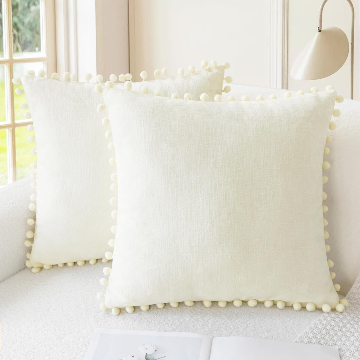 CaliTime Decorative Couch Throw Pillow Covers 20 X 12 Inches Gold