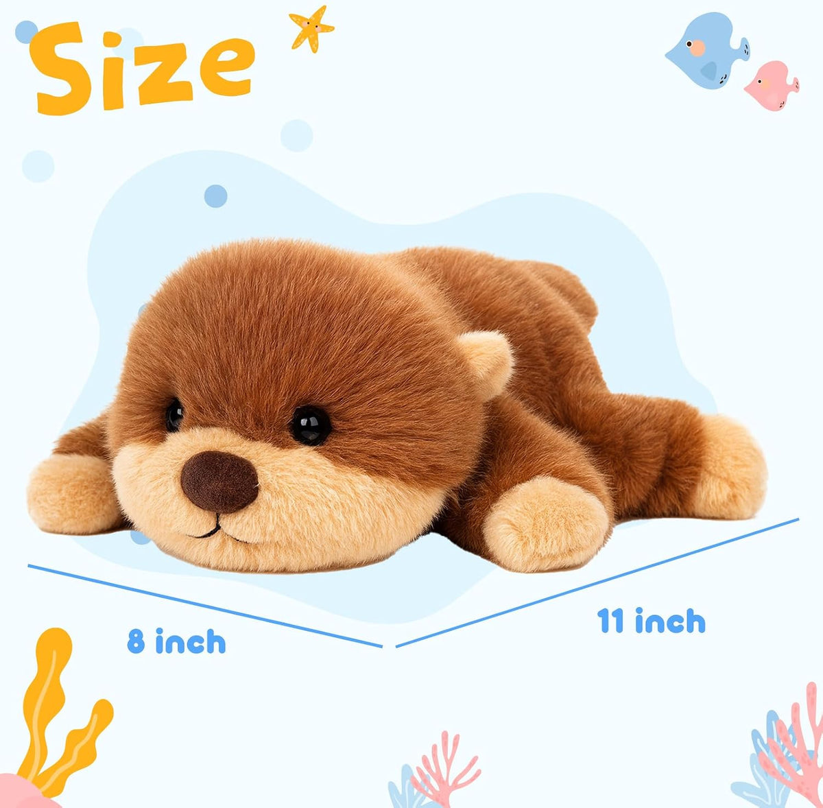 Adorable Plush Otter Stuffed Animal Soft Birthday Gift for Kids