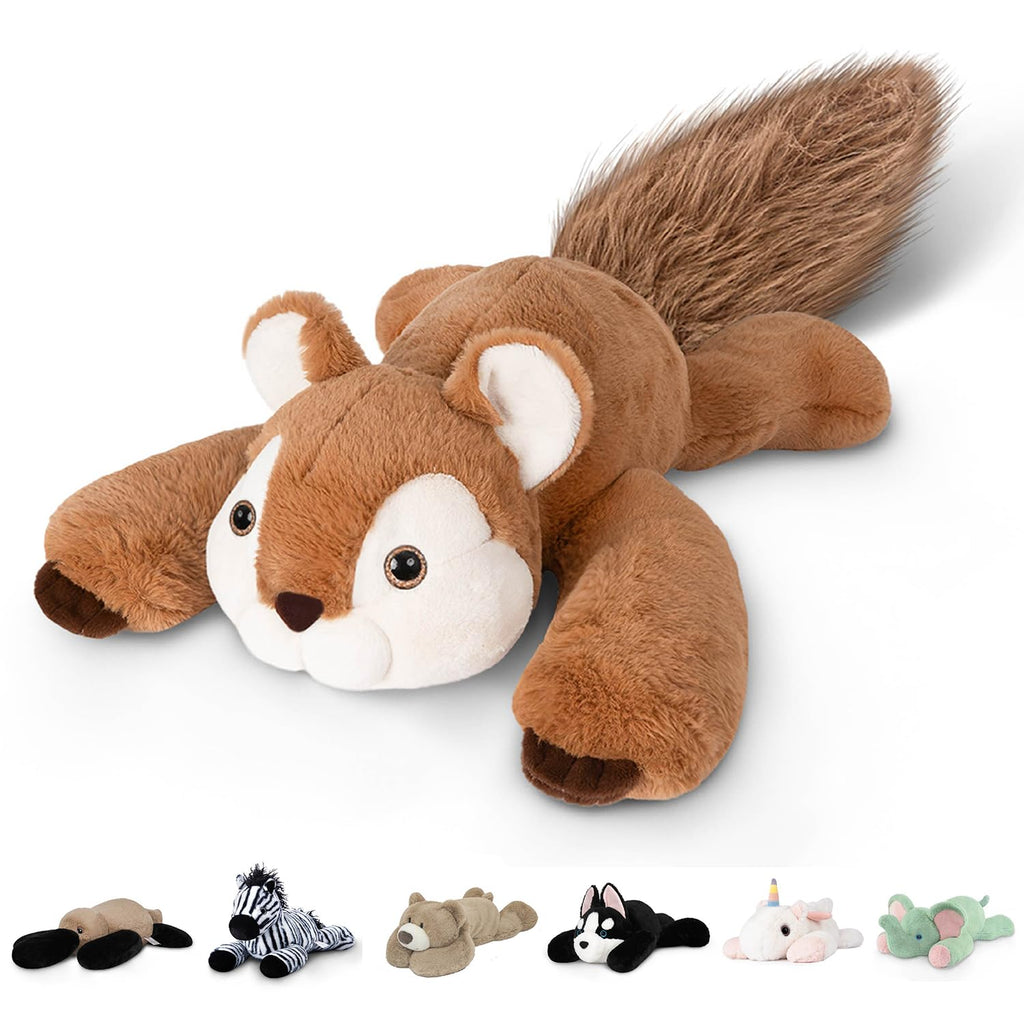 Niuniu Daddy Orange Cat Weighted Stuffed Animals, Plush Toy Pillow for Kids