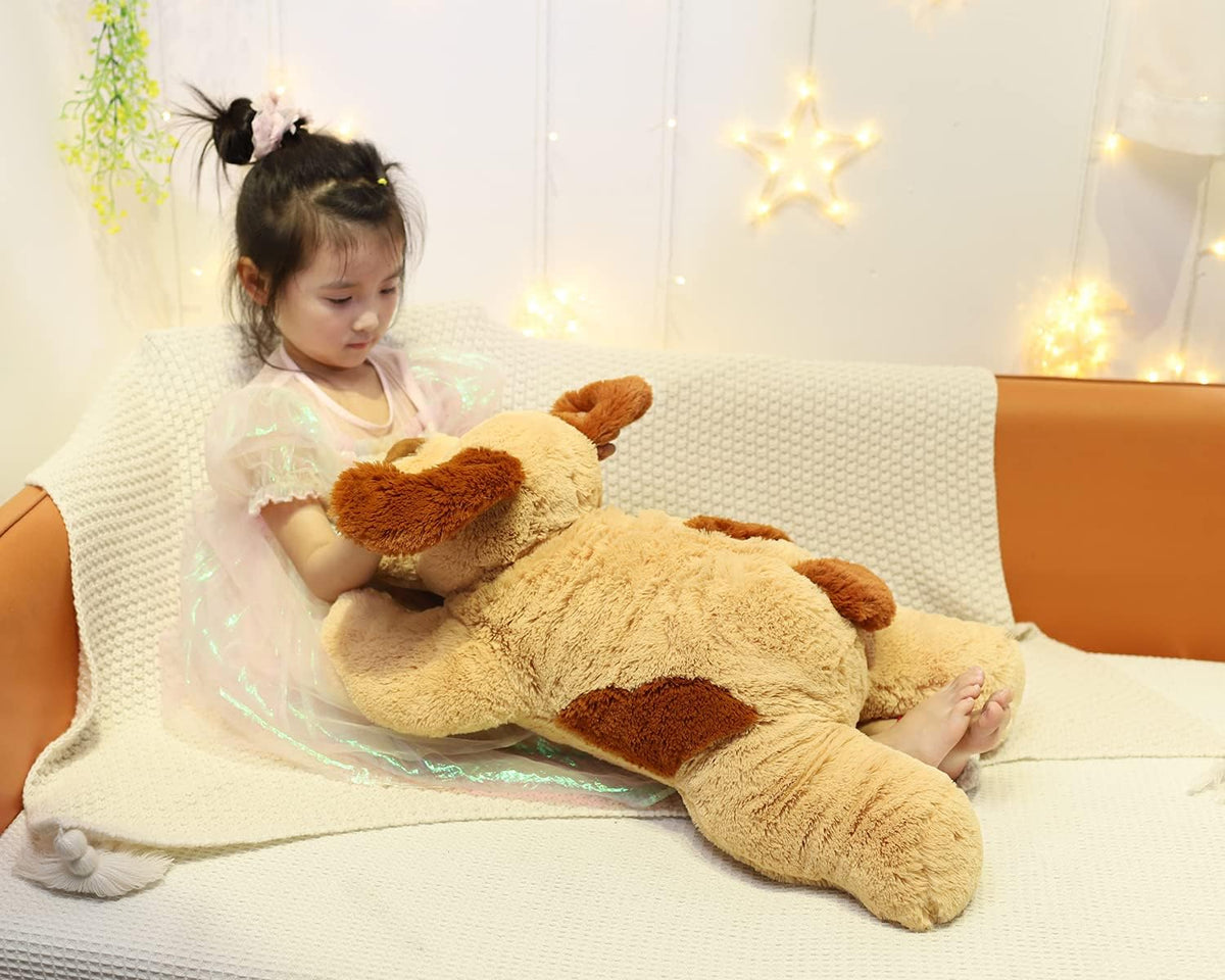 YESGIRL 26.8 inch 5 lbs Dog Weighted Stuffed Animals, Plush Toy Pillow Gift