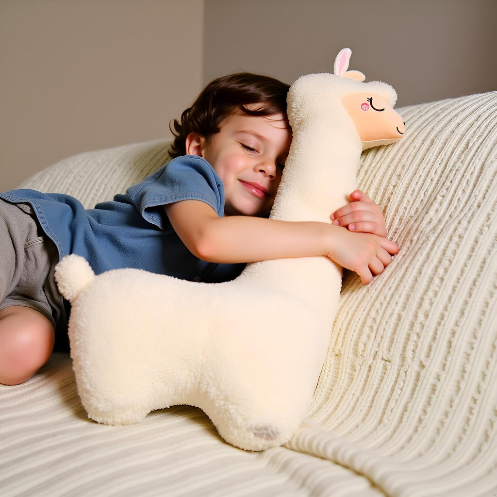 Ryttir 29.5 Inch 15% Chubbier Large Llama Stuffed Animal, Soft Alpaca Plush Toy Body Pillow for Kids & Adults - Ideal Cuddly Gift & Room Decoration