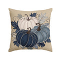 AVOIN colorlife Fall Blue Pumpkin Leaves Throw Pillow Cover 12x20 Inch