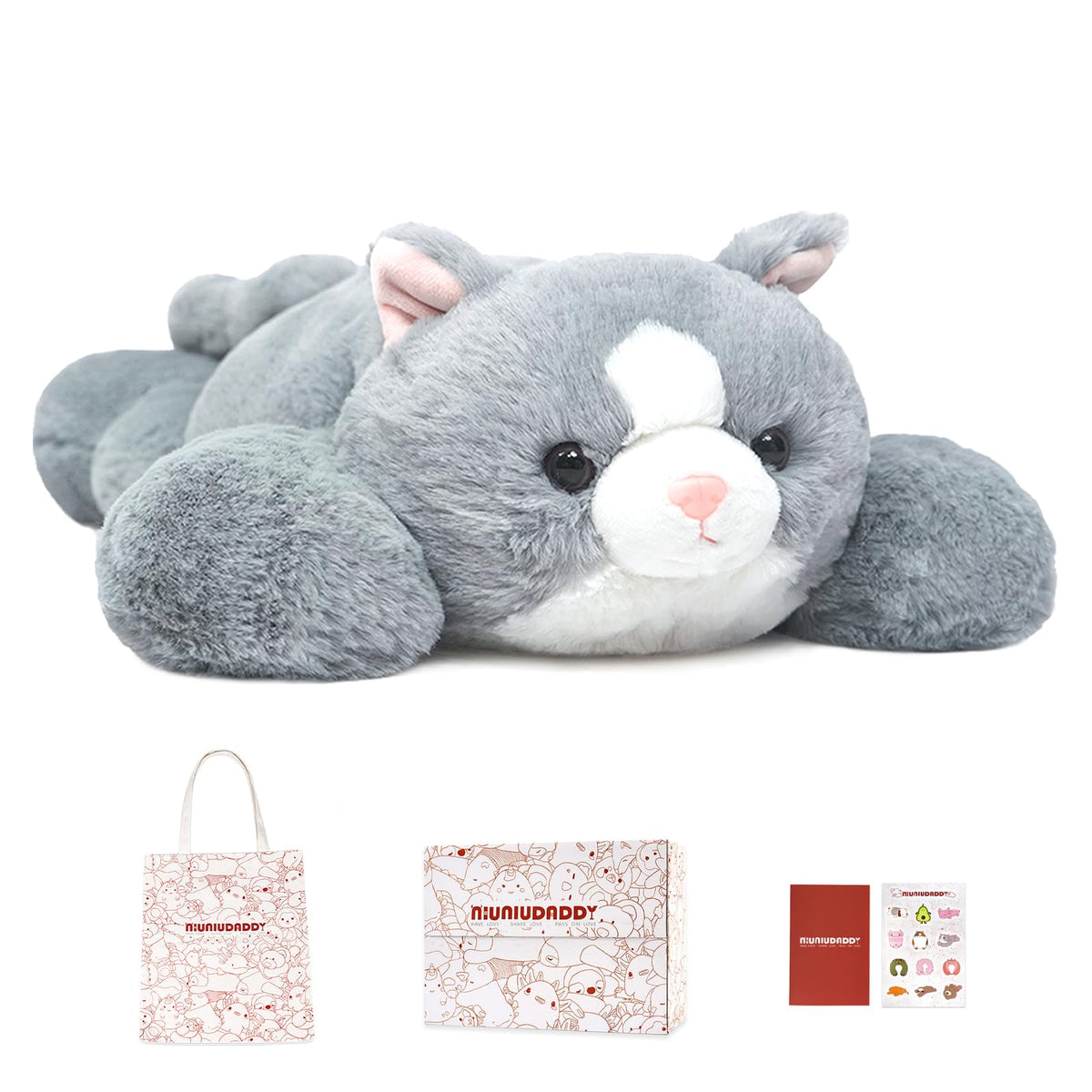 Niuniu Daddy Weighted Stuffed Animals, 25 in 5 lbs, Axolotl Calming Plush