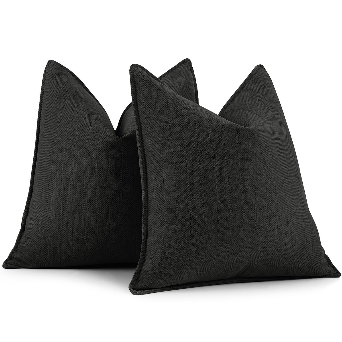 ZWJD Beige Pillow Covers 20x20 Set of 2 Chenille Throw Pillow Covers with Elegant Design Soft and Luxurious Decorative Throw Pillows for Couch, Bed, and Home Decor