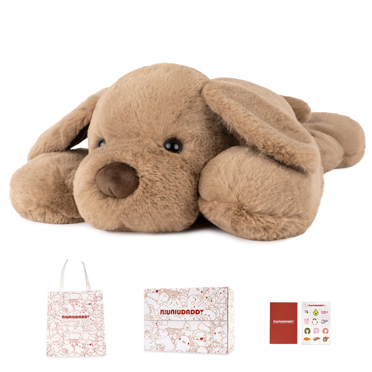 Niuniu Daddy Snow Leopard Weighted Stuffed Animals, Plush Pillow for Kids