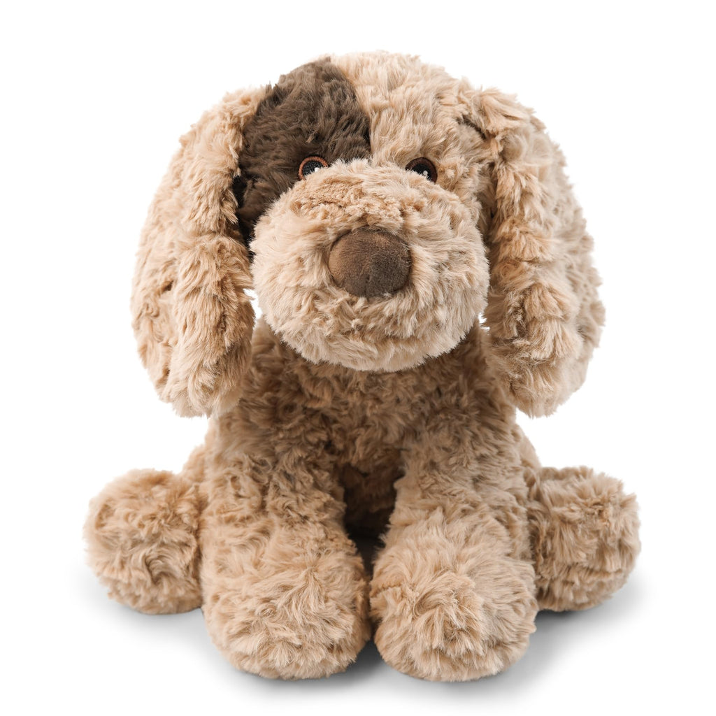 Golden Retriever Stuffed Animal Lying Fluffy Dog Plush Toy Long Hair Puppy Hugging Pillow Sleeping Buddy for Infant Baby Toddler Kids Couch Bed Accents 14 Inch