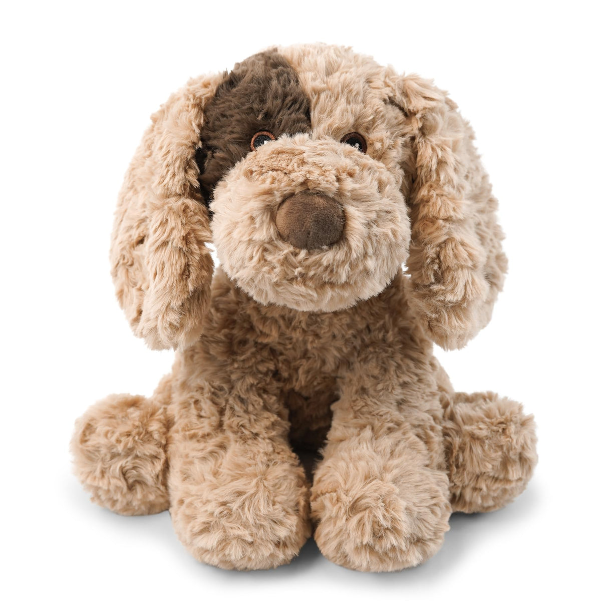 Golden Retriever Stuffed Animal Lying Fluffy Dog Plush Toy Long Hair Puppy Hugging Pillow Sleeping Buddy for Infant Baby Toddler Kids Couch Bed Accents 14 Inch