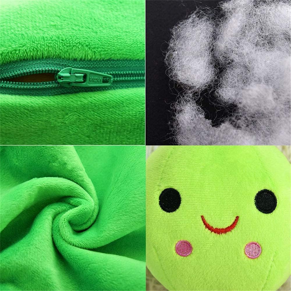 AOQI Peas in A Pod Plush Squishy Hug Pillow Gift Green Beans 15.7in
