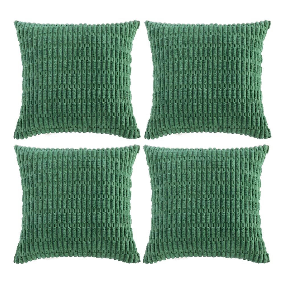 Fancy Homi 4 Packs Decorative Throw Pillow Covers for Living Room Couch Bed, Modern Farmhouse Boho Home Décor Accent Cushion Case, 18" x 18", Neutral