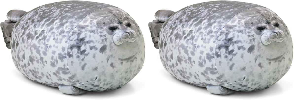 MerryXD Chubby Blob Seal Pillow,Stuffed Cotton Plush Animal Toy Cute Ocean Small(13 in)