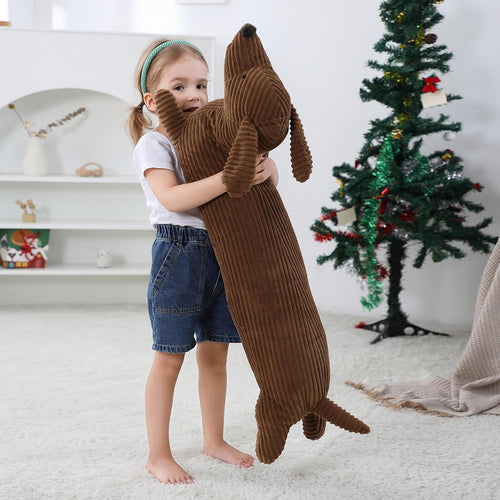 36" Dachshund Dog Stuffed Animal Plush, Long Weiner Dog Body Pillow