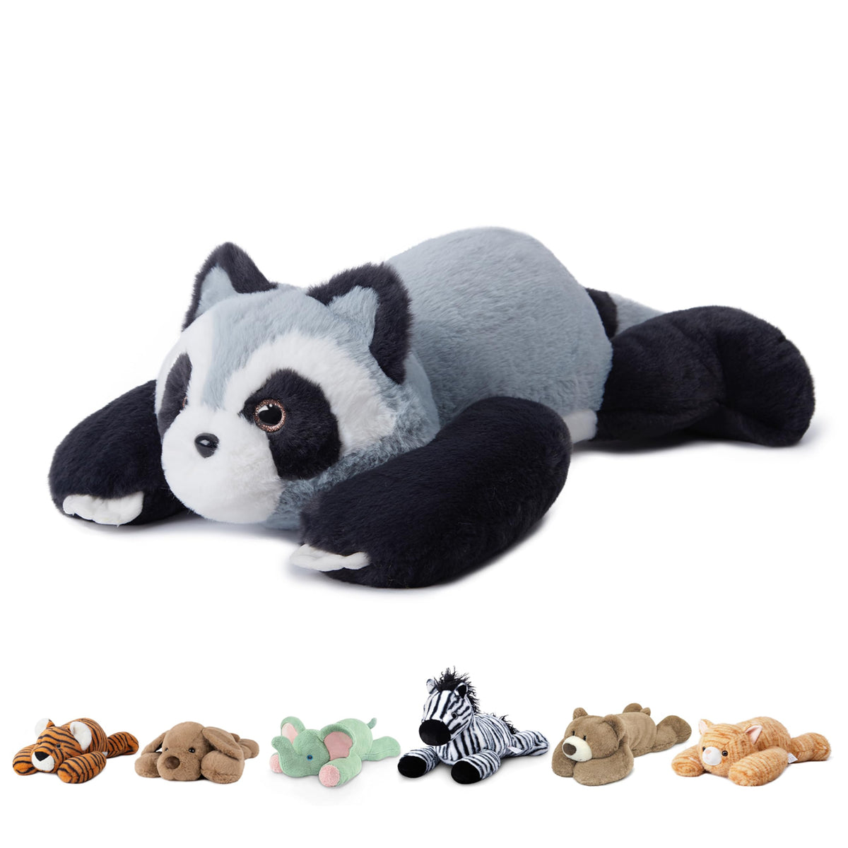 Niuniu Daddy Snow Leopard Weighted Stuffed Animals, Plush Pillow for Kids