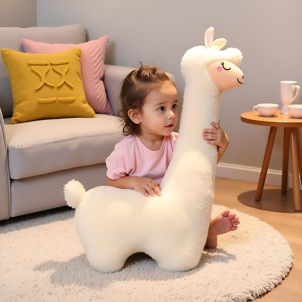 Ryttir 29.5 Inch 15% Chubbier Large Llama Stuffed Animal, Soft Alpaca Plush Toy Body Pillow for Kids & Adults - Ideal Cuddly Gift & Room Decoration
