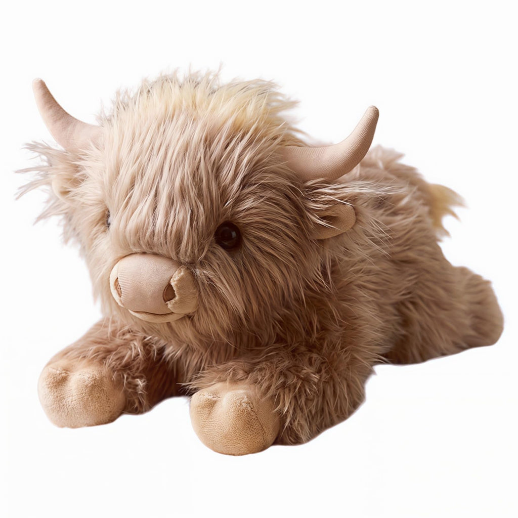 Highland Cow Weighted Stuffed Animal, 5 lbs Giant Plush Pillow Gift