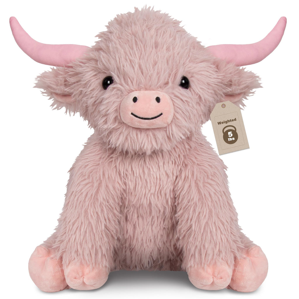 Wepop 5lbs Weighted Stuffed Animals Cat Plush Weighted Stuffed Animal 24in