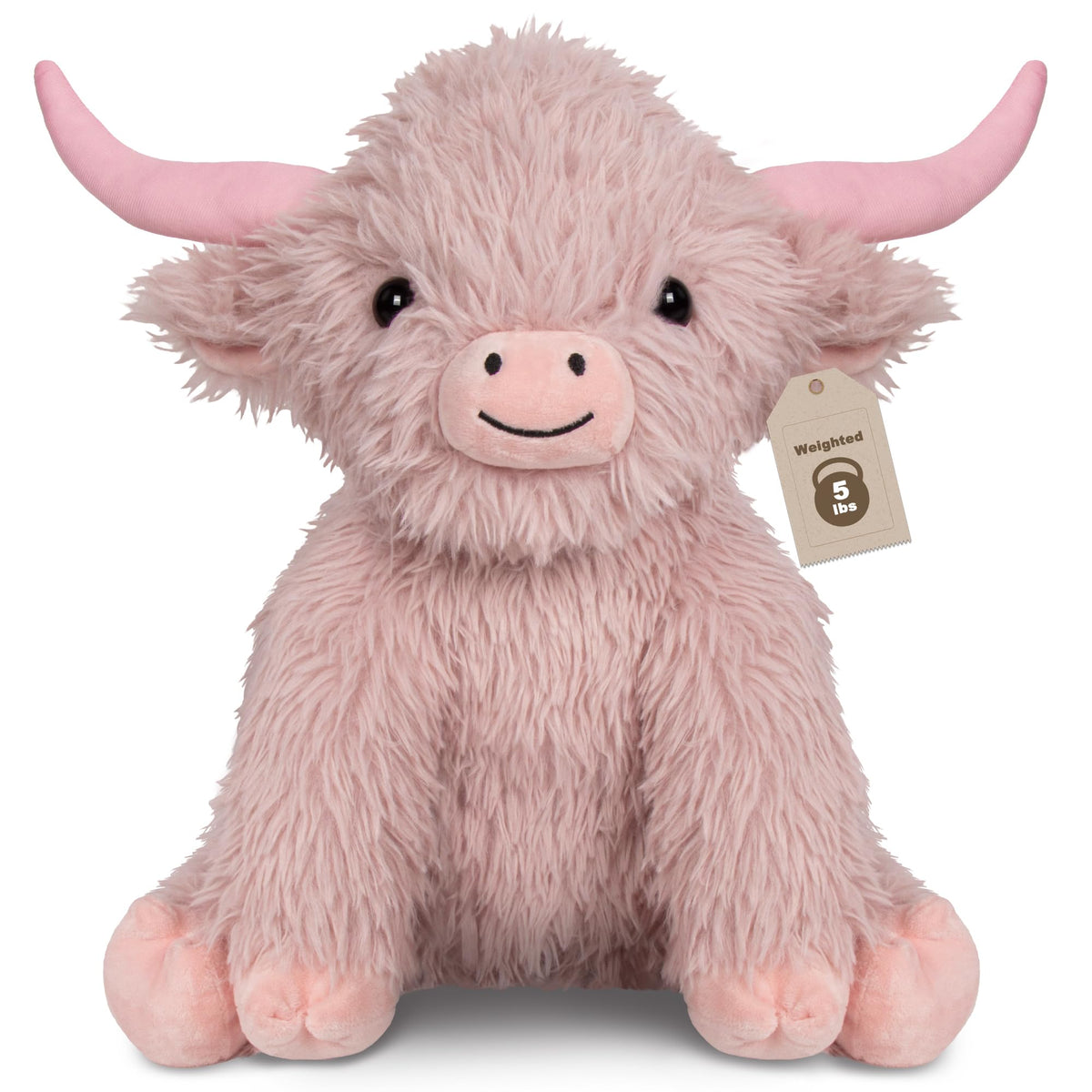 Wepop 5lbs Weighted Stuffed Animals Cat Plush Weighted Stuffed Animal 24in