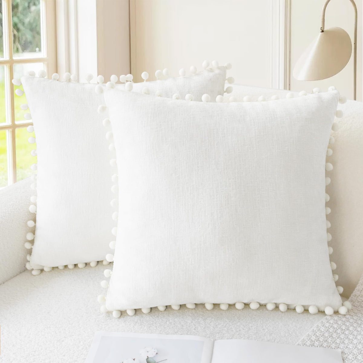CaliTime Decorative Couch Throw Pillow Covers 20 X 12 Inches Gold