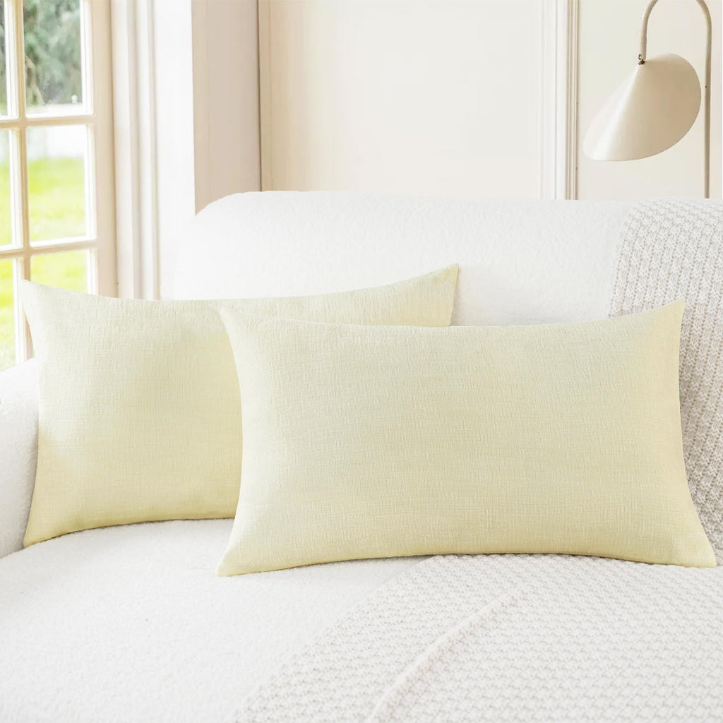 CaliTime Decorative Couch Throw Pillow Covers 18 X 18 Inches Medium Grey