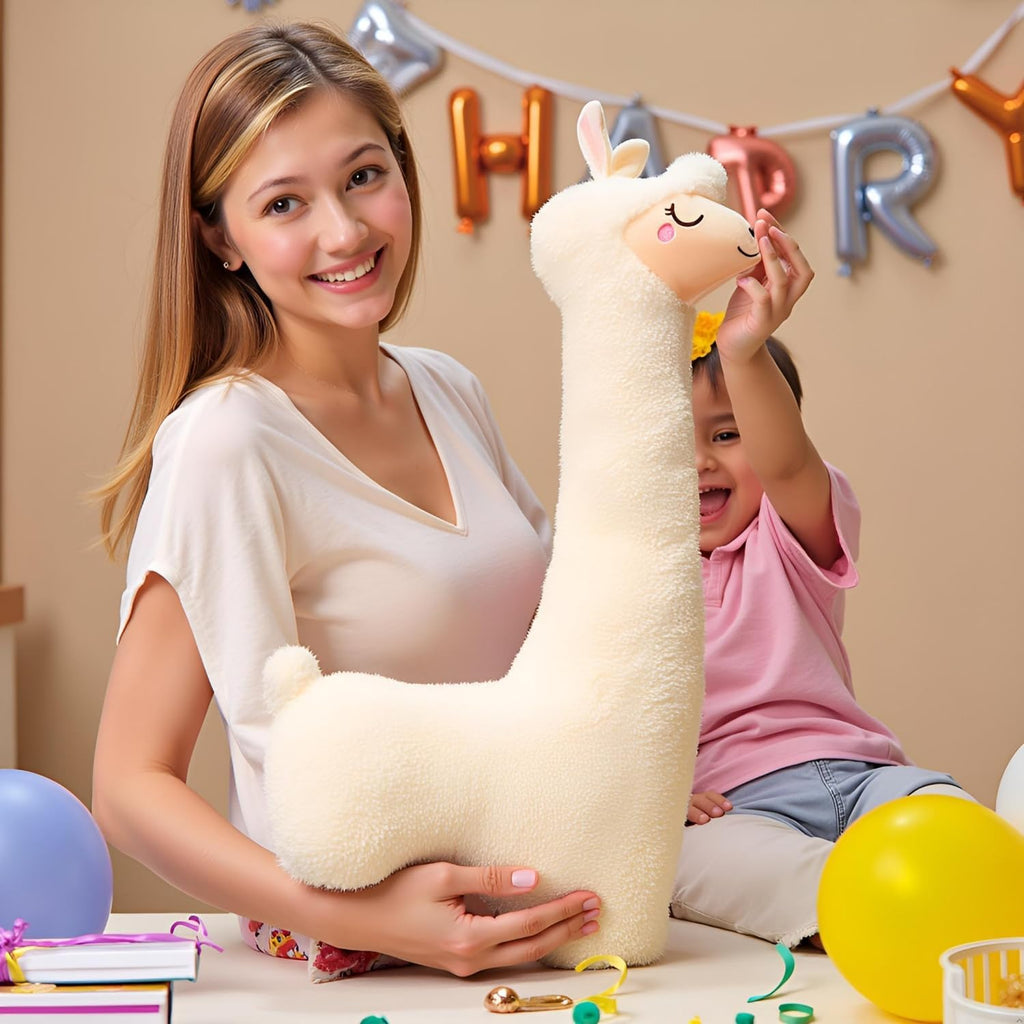 Ryttir 29.5 Inch 15% Chubbier Large Llama Stuffed Animal, Soft Alpaca Plush Toy Body Pillow for Kids & Adults - Ideal Cuddly Gift & Room Decoration