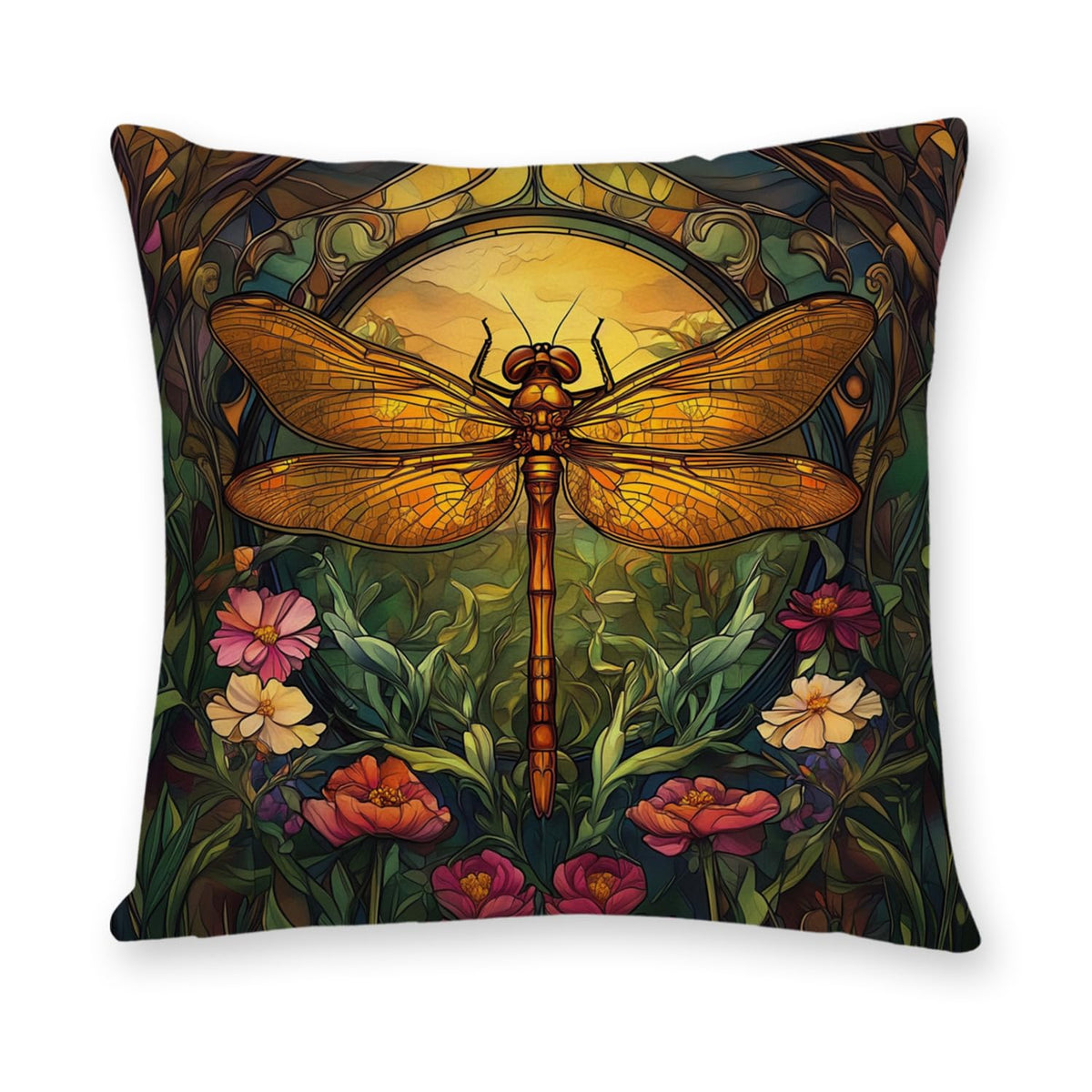 William Morris Abstract Vintage Print Floral Velvet Design Throw Pillow Covers Home Decor, Retro Art Decor Pillowcase Cushion Cover for Bed Sofa Living Room, Square 18x18inch (Black-Floral2)