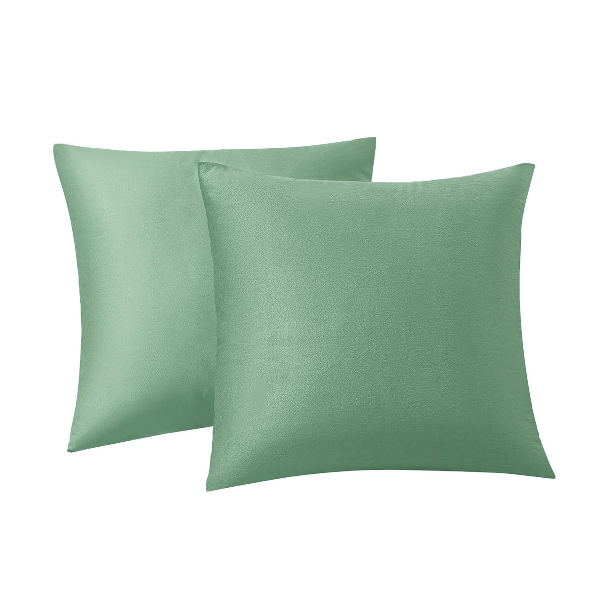 RainRoad Velvet Gray Throw Pillow Covers18x18 Inch,Set of 2
